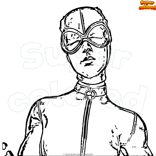 Coloring page fortnite catwoman