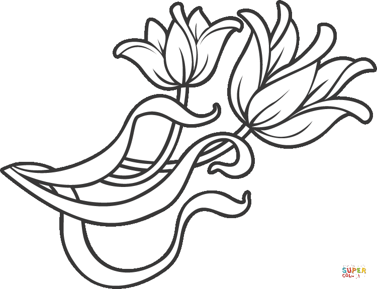 Coloring pages of flowers