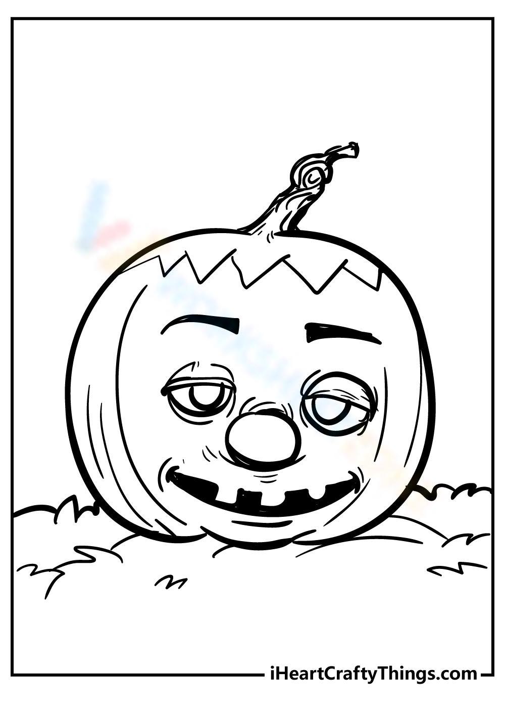 Tired pumpkin worksheet