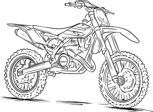 Page motocross bikes coloring pages images