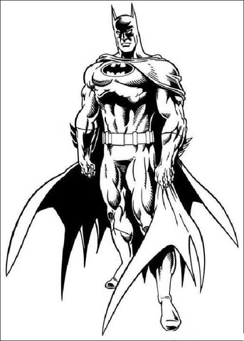 Batman coloring page free printable coloring pages