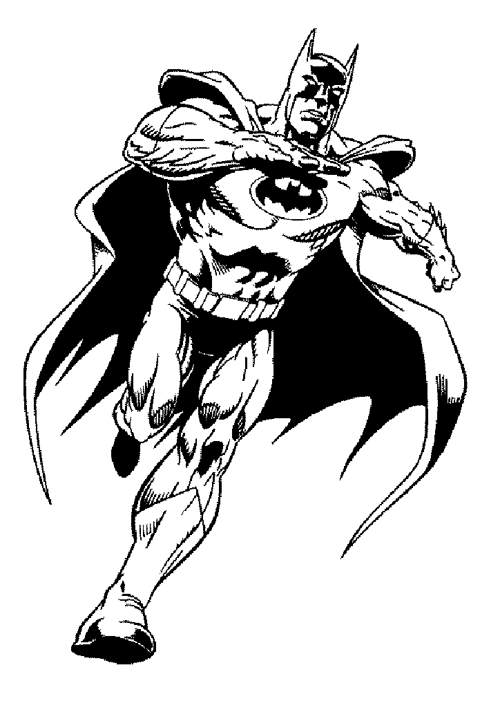 Free batman drawing to print and color