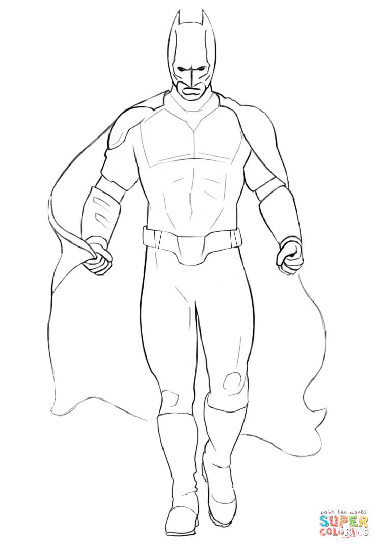 Batman coloring page free printable coloring pages