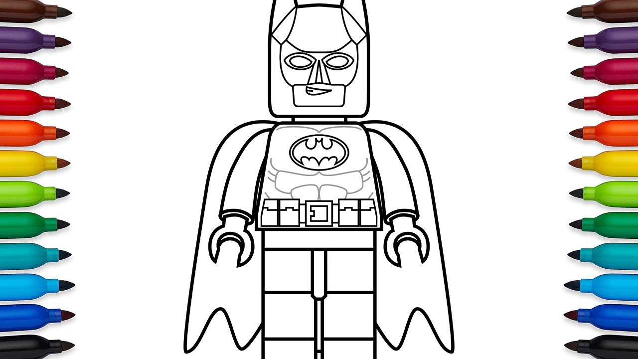 How to draw lego batan