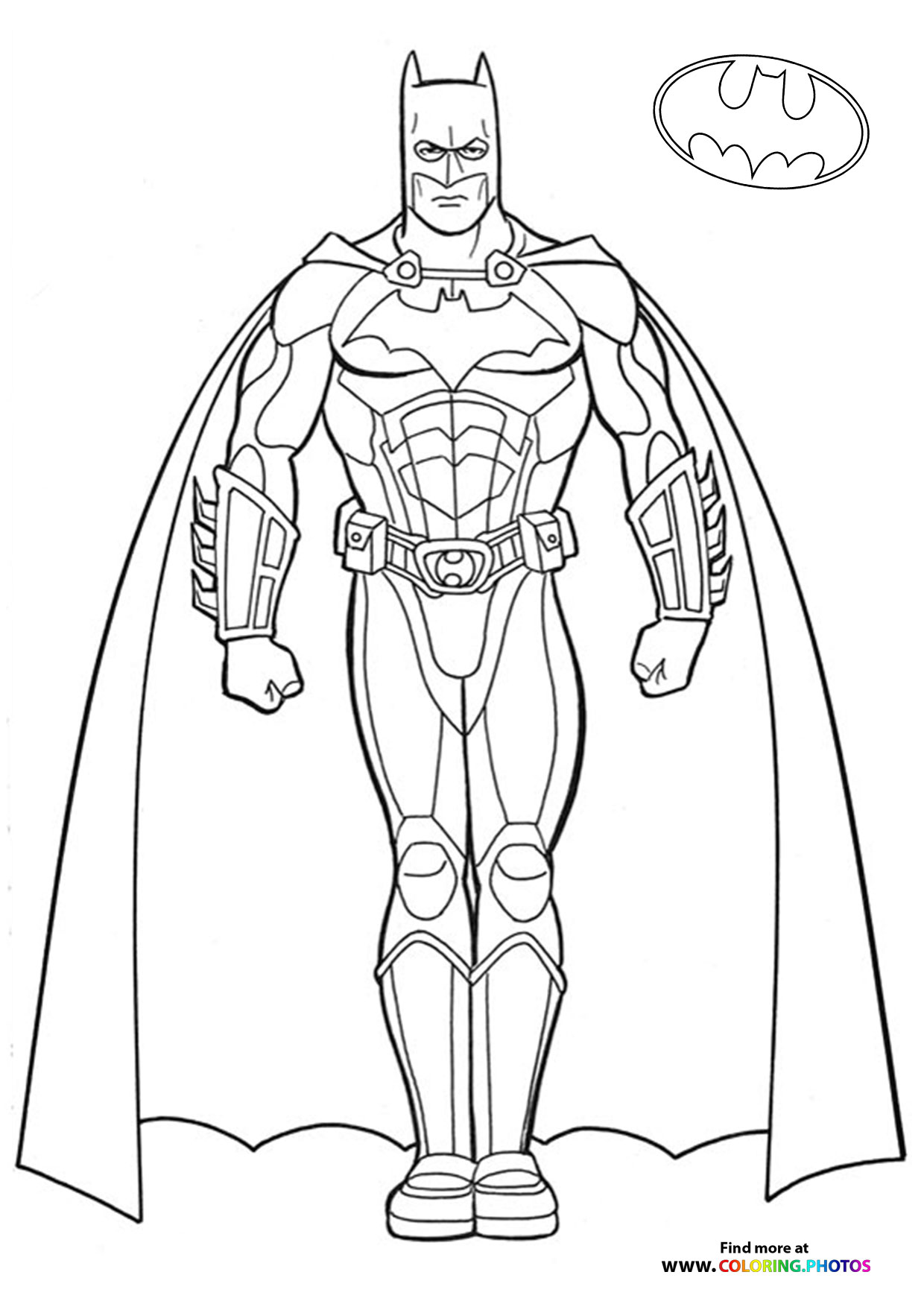 Batman posing for picture