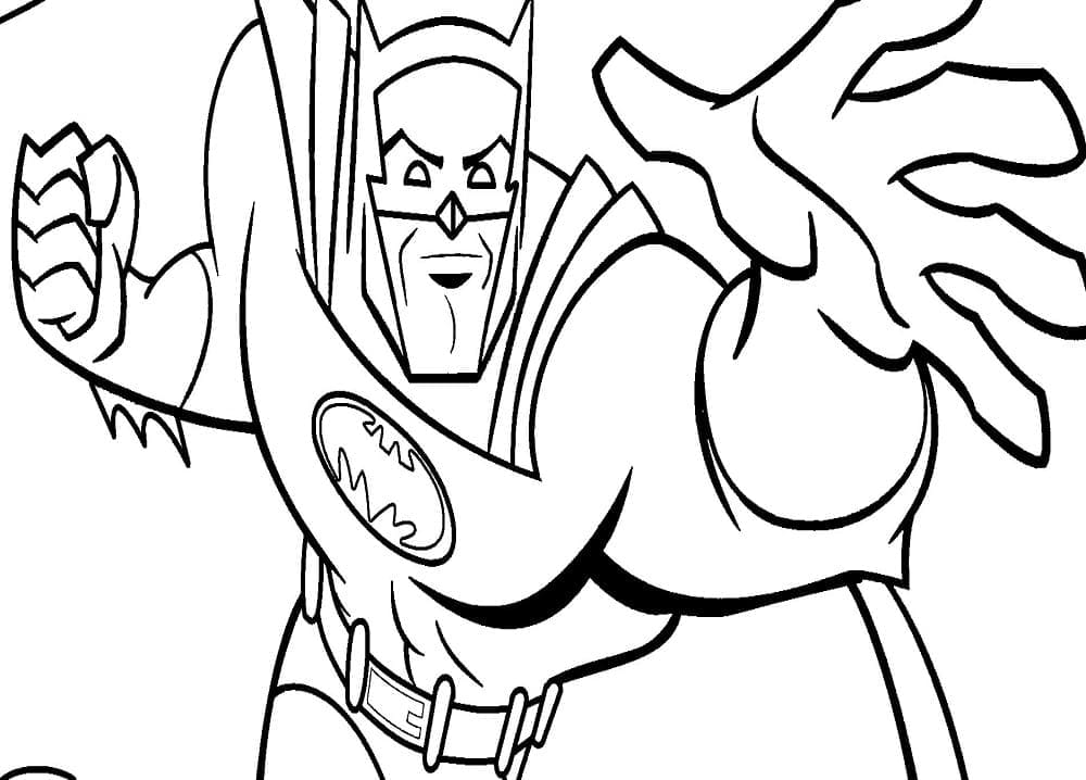 Batman drawing coloring page