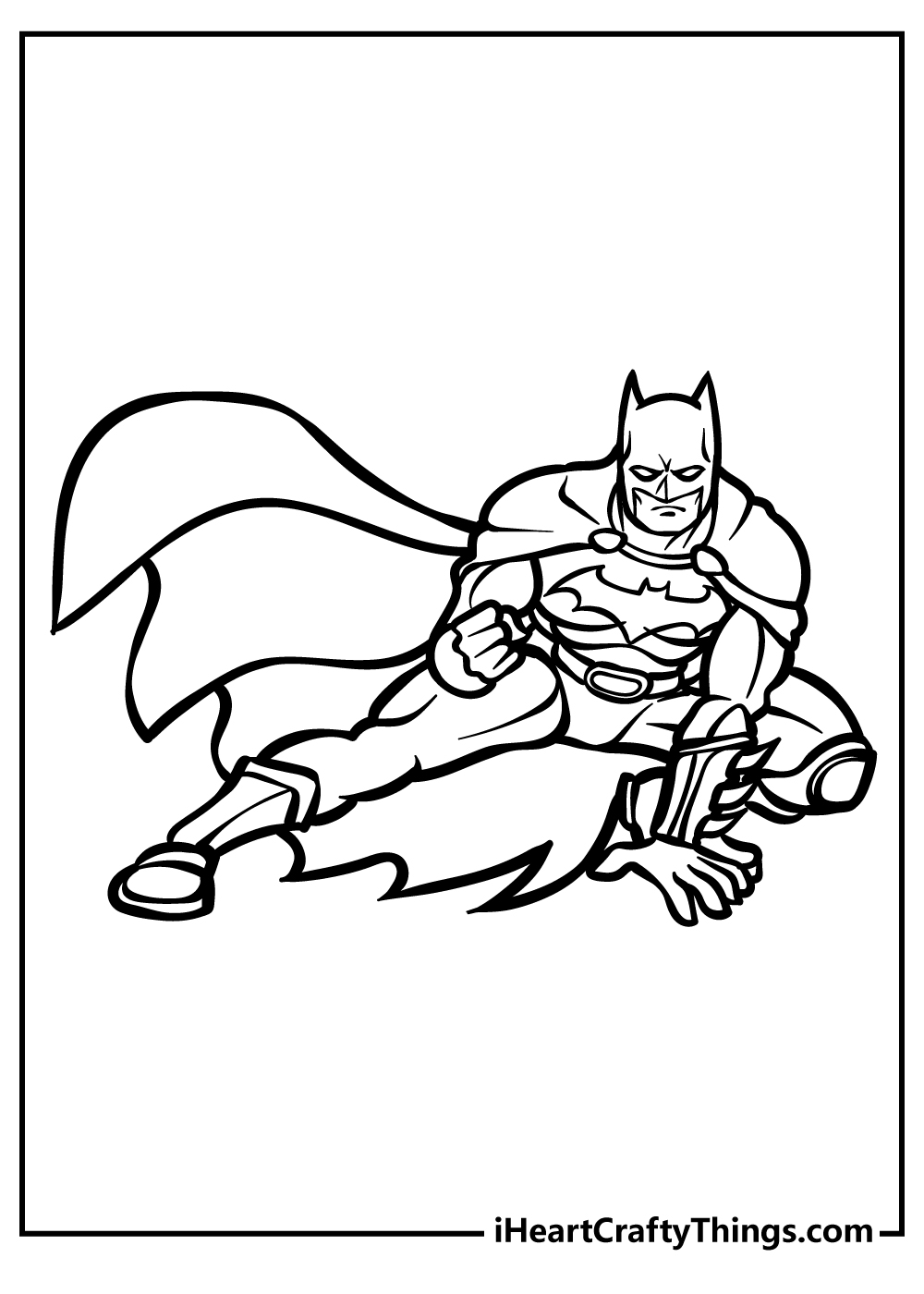 Batman coloring pages free printables