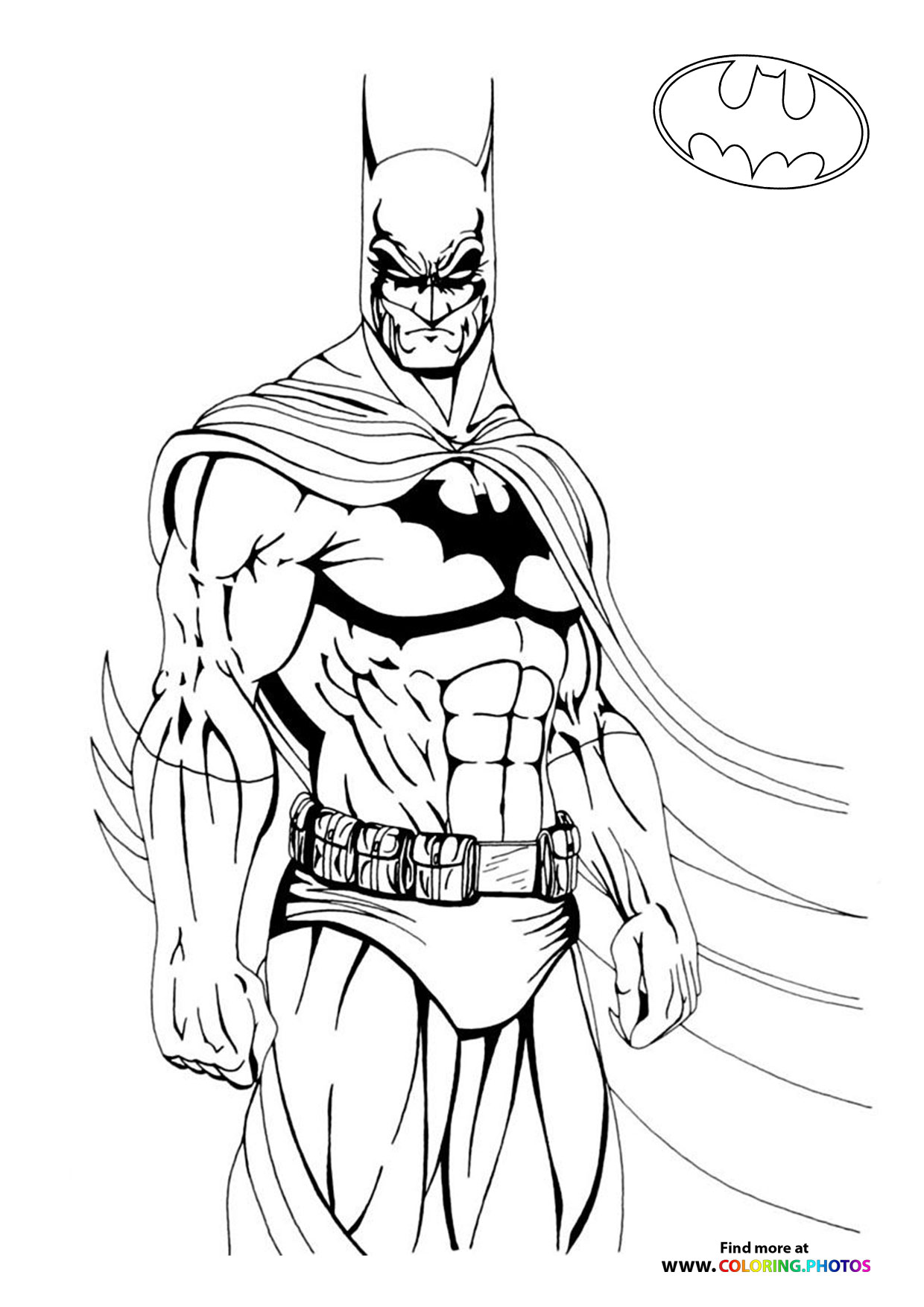 Batman looking menacing