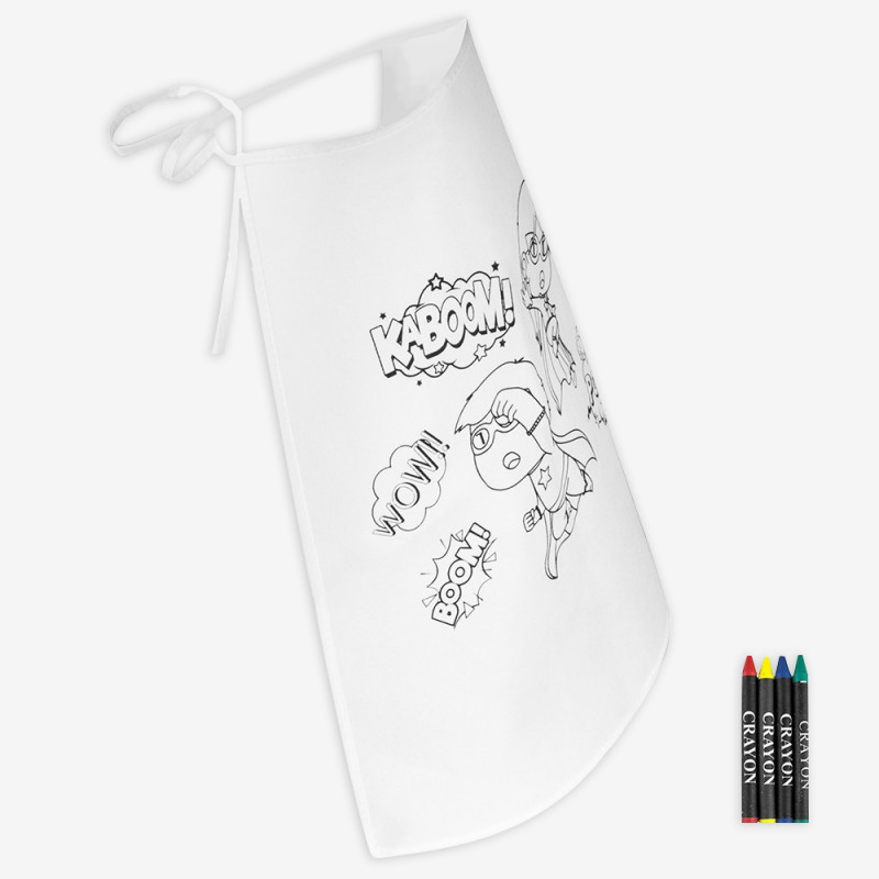 Superhero coloring cape