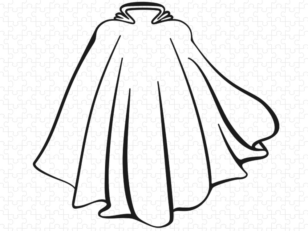Superhero cape jigsaw puzzle by thp creative