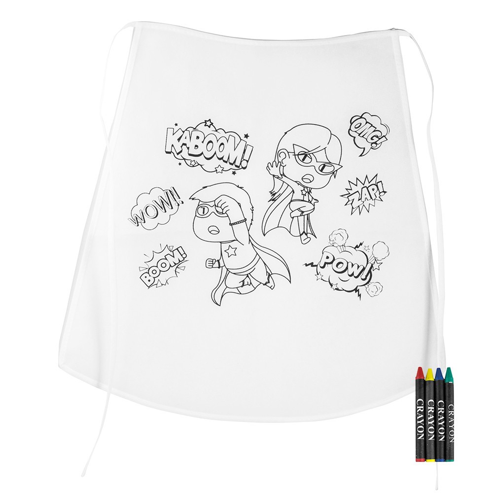 Superhero coloring cape