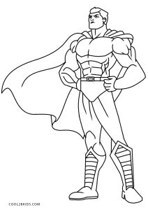 Free printable superhero coloring pages for kids