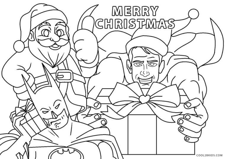 Get this superhero coloring pages for toddlers have a merry christmas from batman and superman