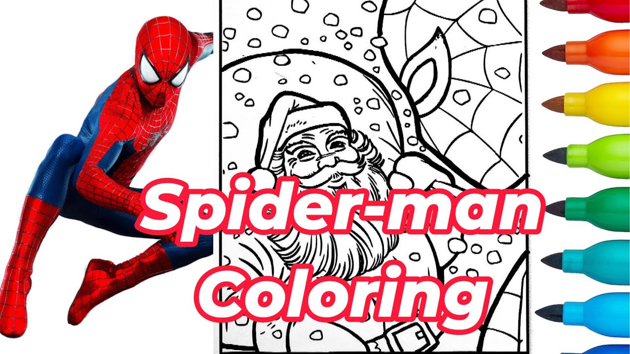 Ðð festive spideran coloring pages for christas ðcoloring spider