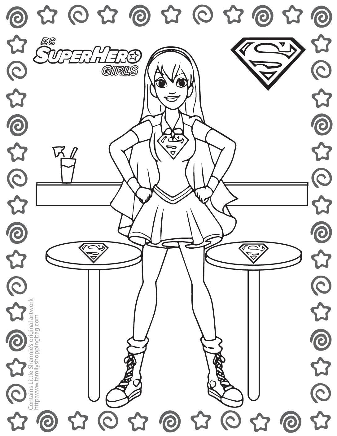 Coloring page dc super hero girls