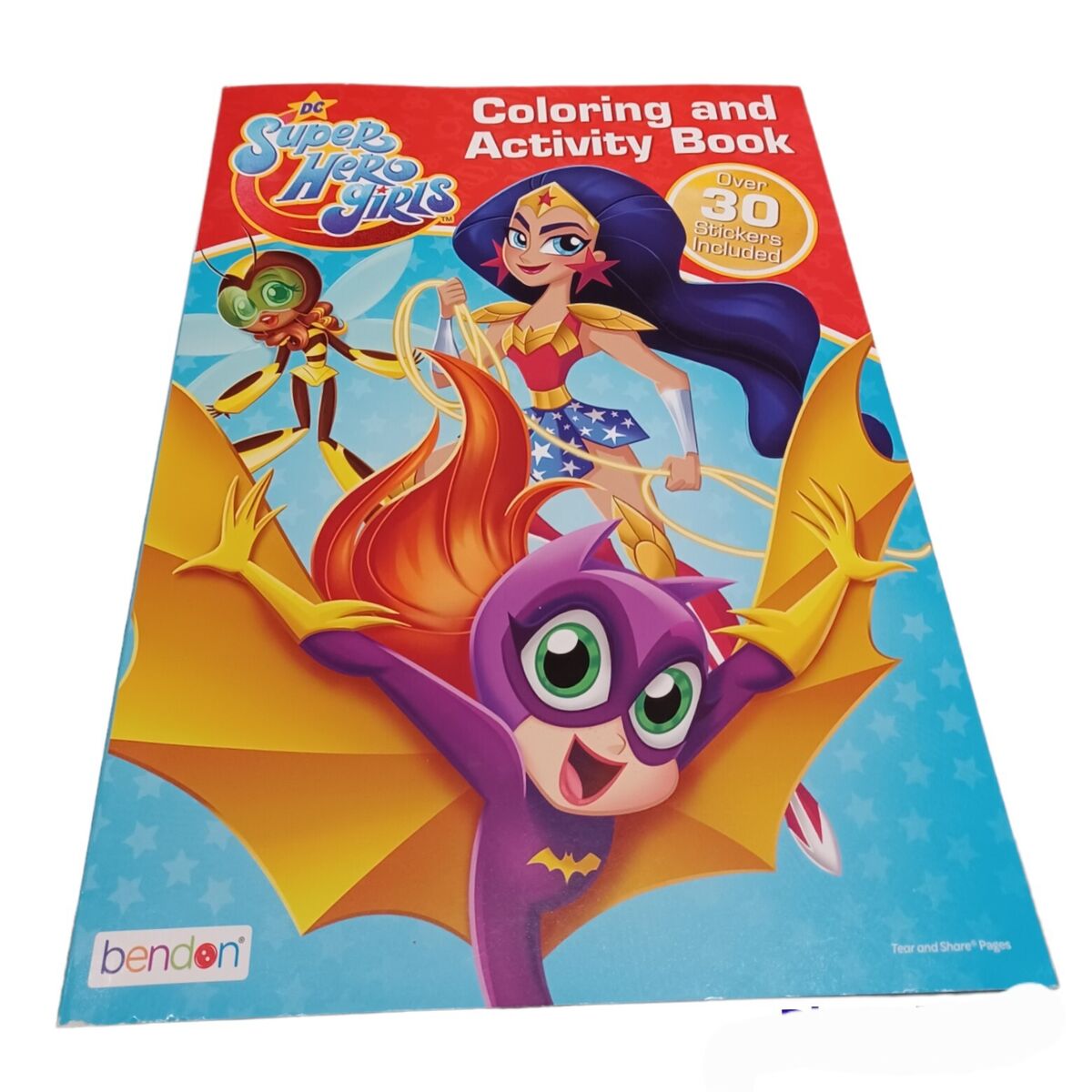 Dc super hero girls christmas coloring activity books wcolored pencils