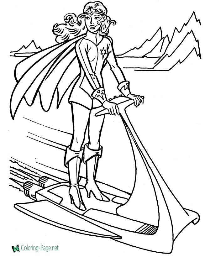 Super heroes coloring pages