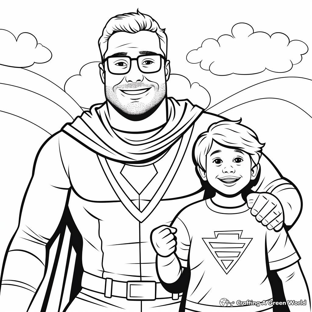 Happy fathers day coloring pages