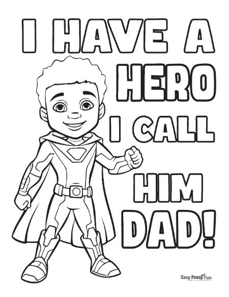 Printable fathers day coloring pages