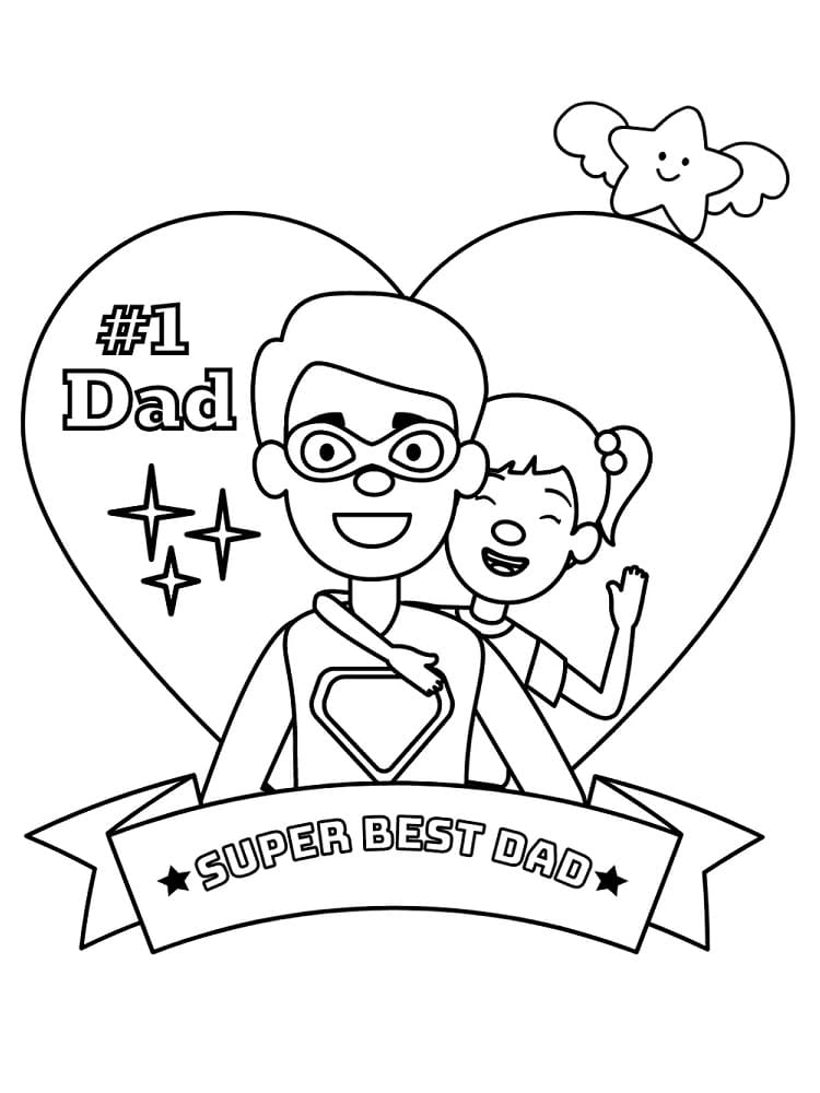 Fathers day coloring pages