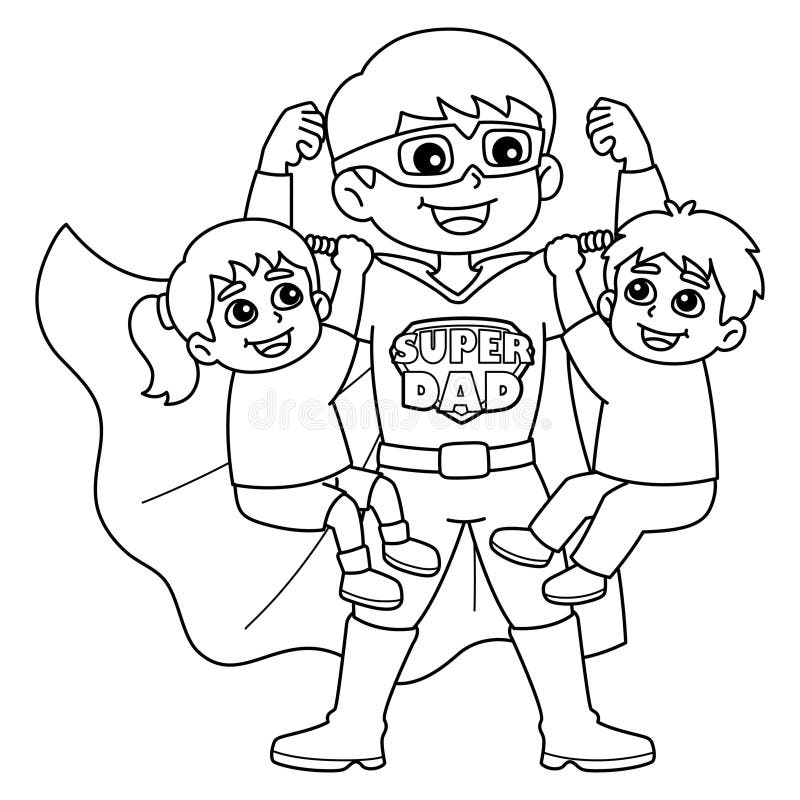 Fathers coloring page stock illustrations â fathers coloring page stock illustrations vectors clipart