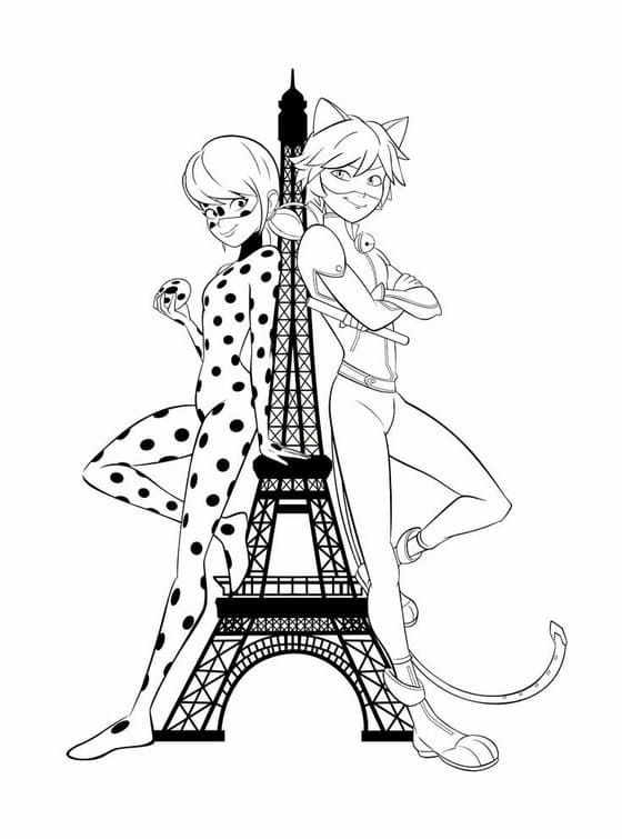 Ladybug and cat noir coloring pages printable coloring pages coloriage chat coloriage ladybug raiponce coloriage