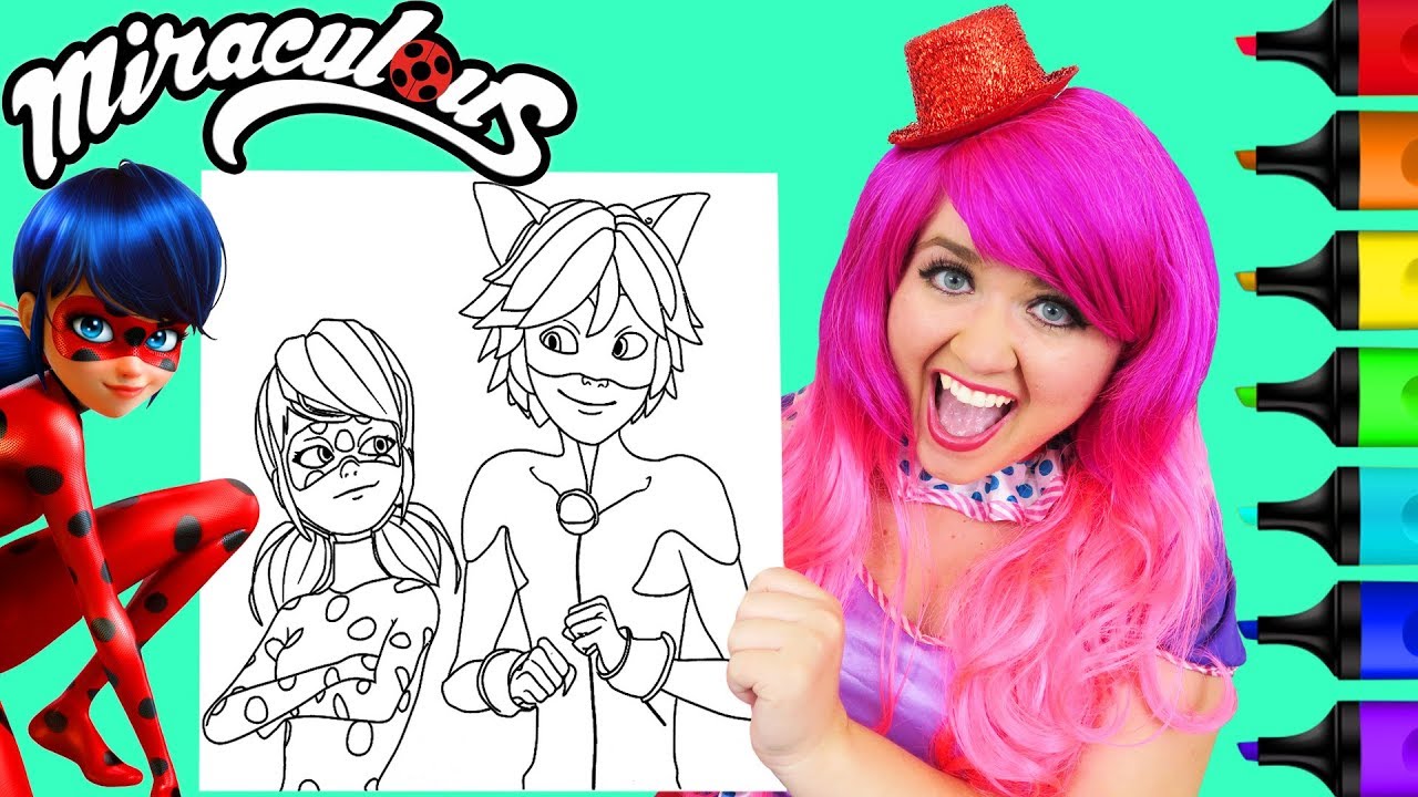 Coloring iraculous ladybug cat noir coloring page prisacolor arkers kii the clown