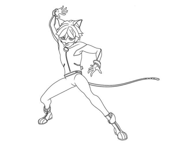 Ladybug and cat noir coloring pages