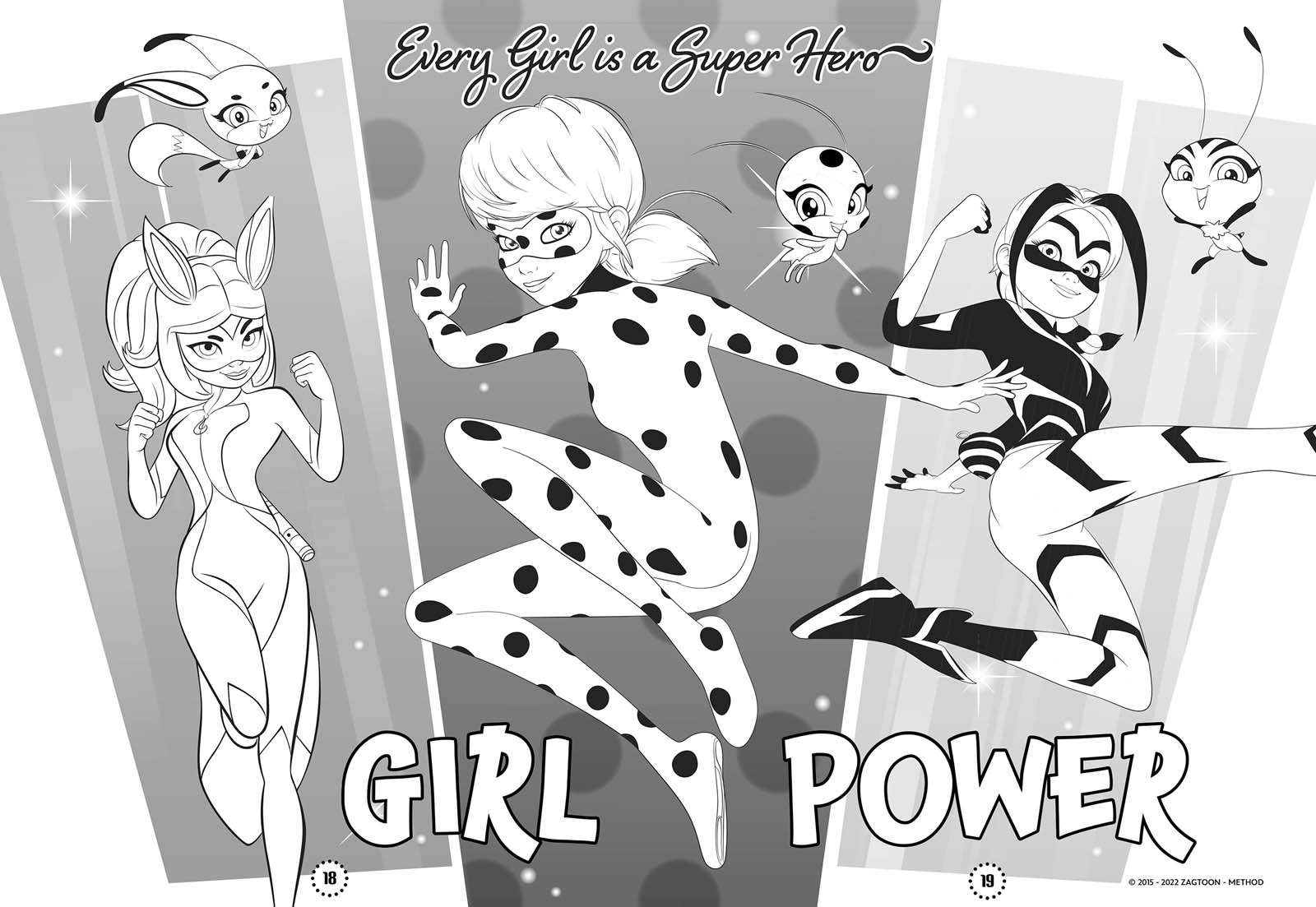 Miraculous ultimate colouring book zag heroez miraculous
