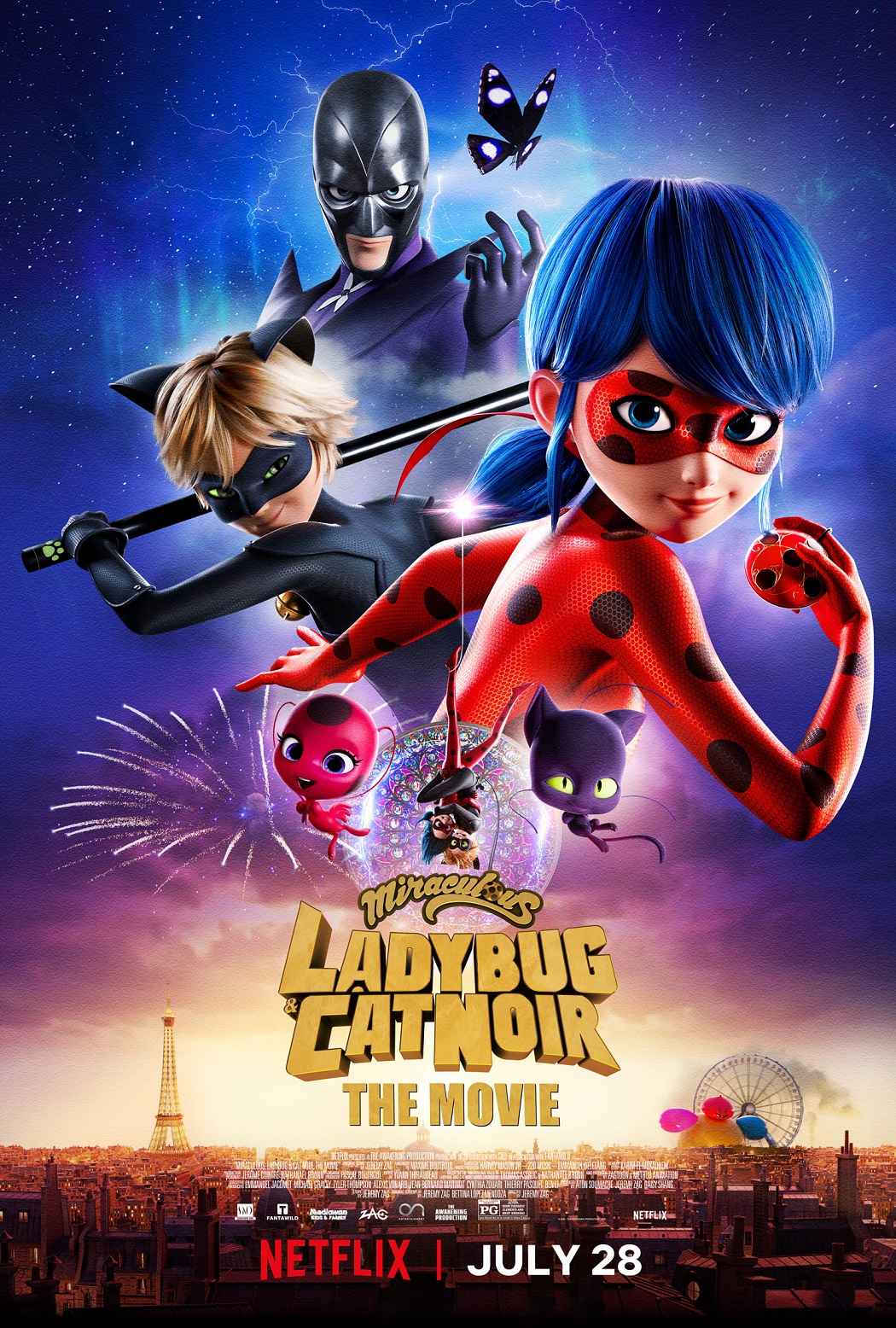 Miraculous ladybug cat noir the movie debuts trailer