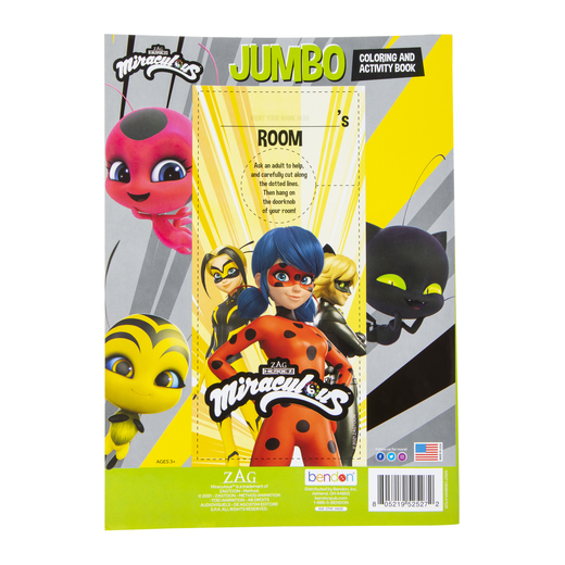 Miraculous tales of ladybug cat noirâ jumbo coloring activity book five below let go have fun