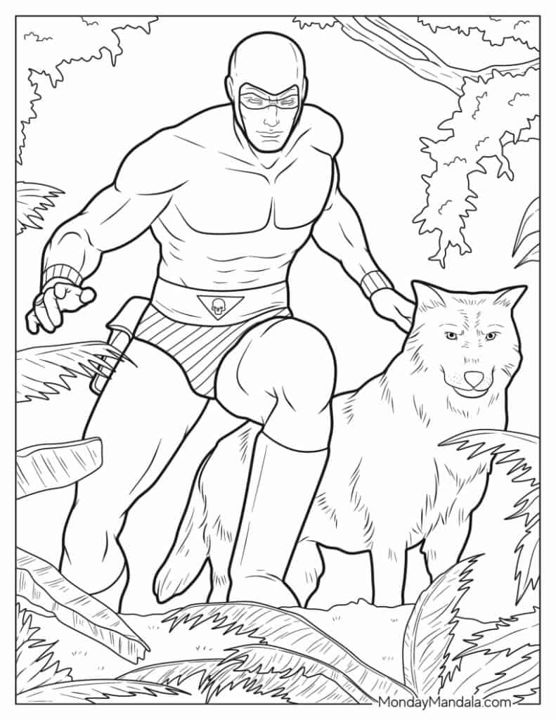 Superhero coloring pages free pdf printables