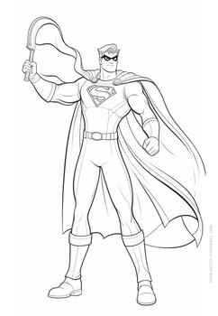 Super heroes coloring pages vol pages instantly downloadable in pdf