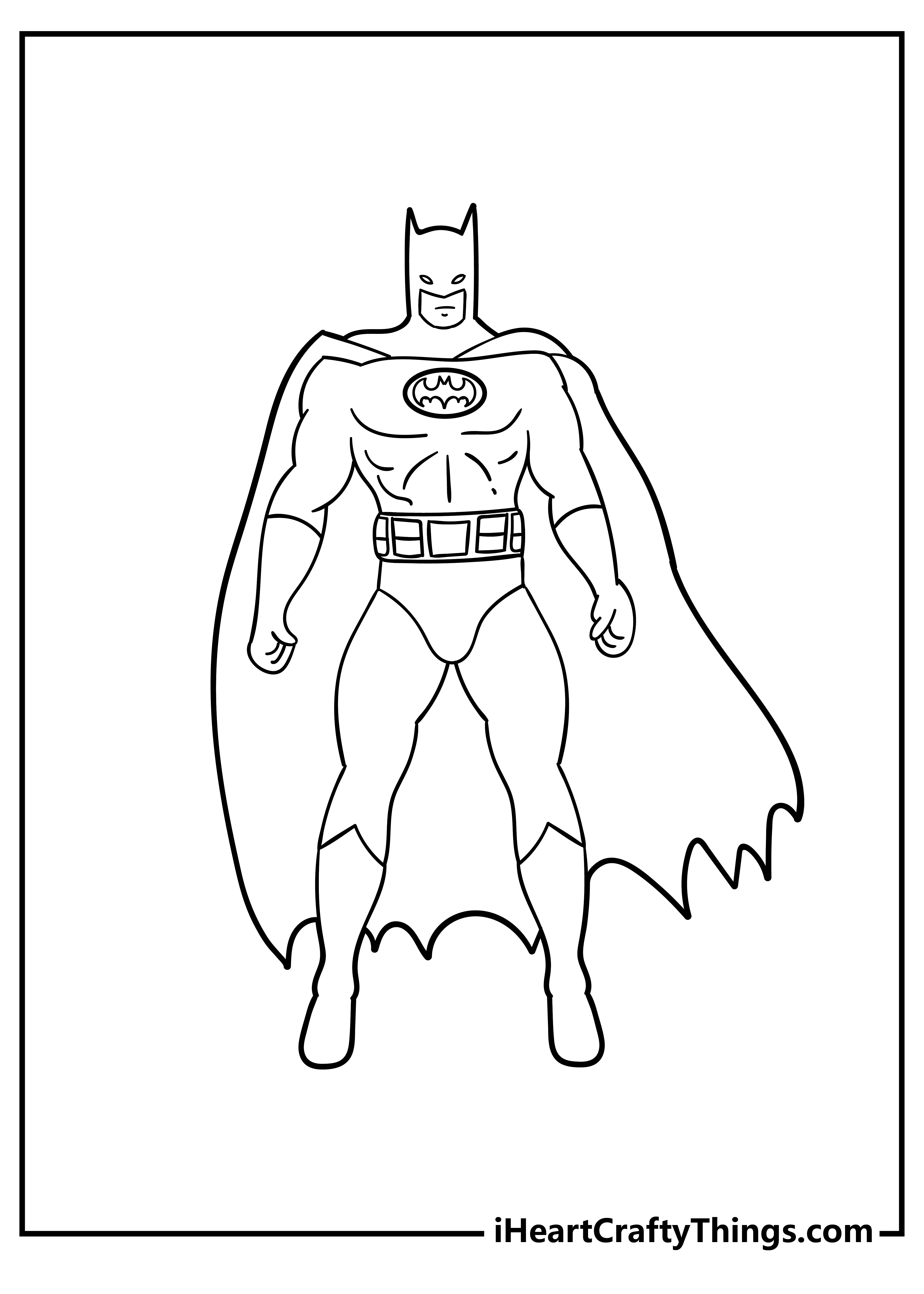 Batman coloring pages free printables