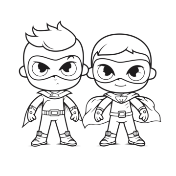 Cute boys superhero coloring page outline sketch drawing vector wing drawing superhero drawing ring drawing png and vector with transparent background for free download