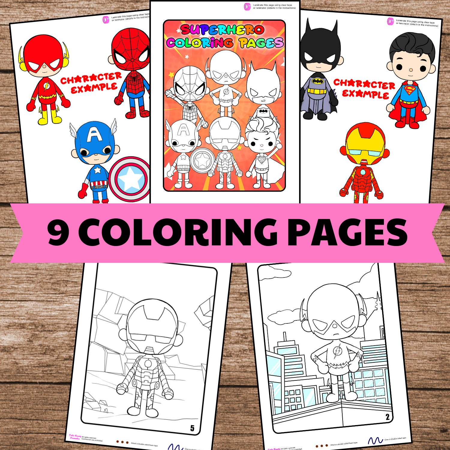 Color toca boca paper doll clothes toca boca super hero papercraft â woa doll craft
