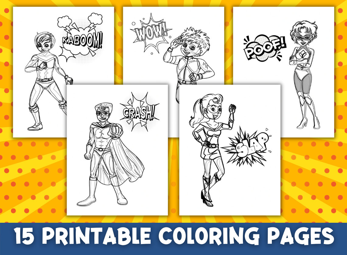 Super hero coloring pages