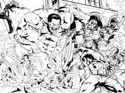 Super heroes coloring pages