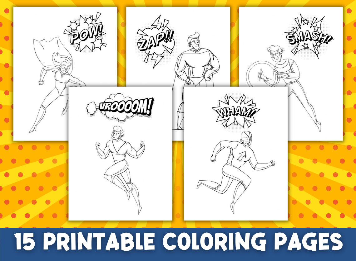 Super hero coloring pages