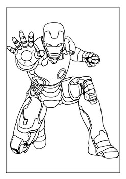 Unleash your inner superhero with our printable iron man coloring pages p