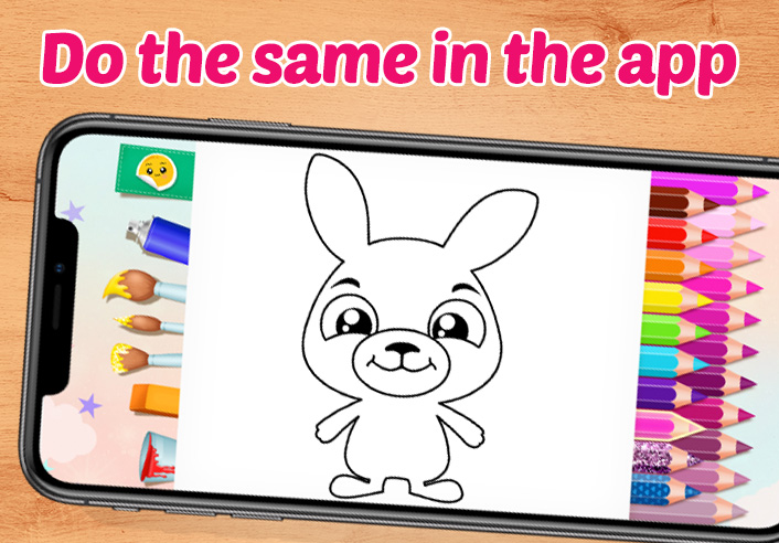 Coloring app and printables for kids kids fun apps