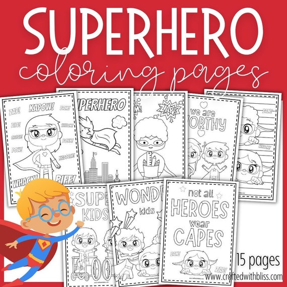 Buy superhero coloring pages for kids superhero coloring printable superhero birthday printable superhero activity superhero coloring book online in india