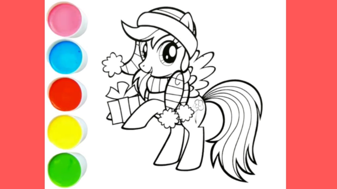 My little pony coloring videocoloring rainbow dash