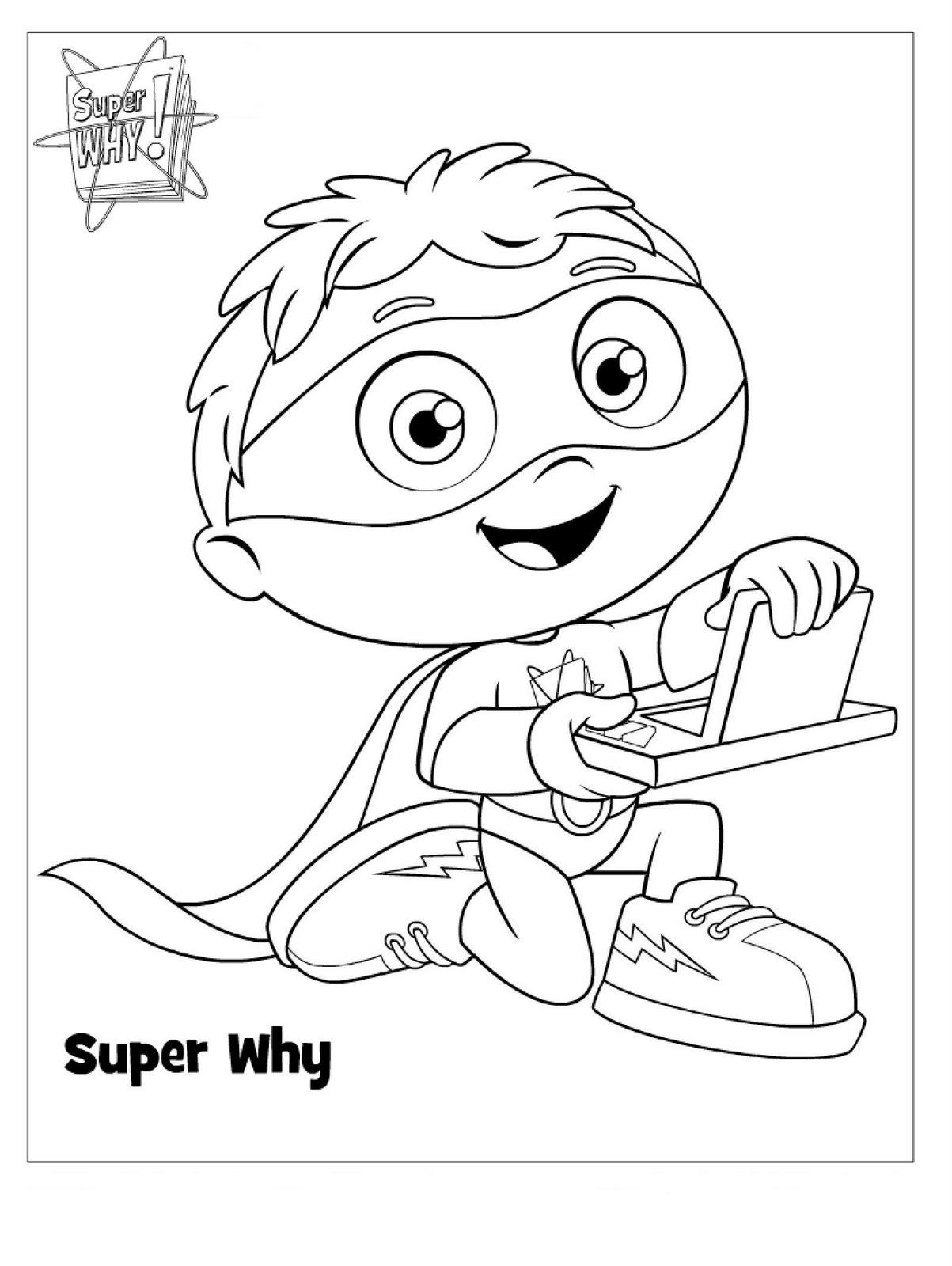Super why coloring pages
