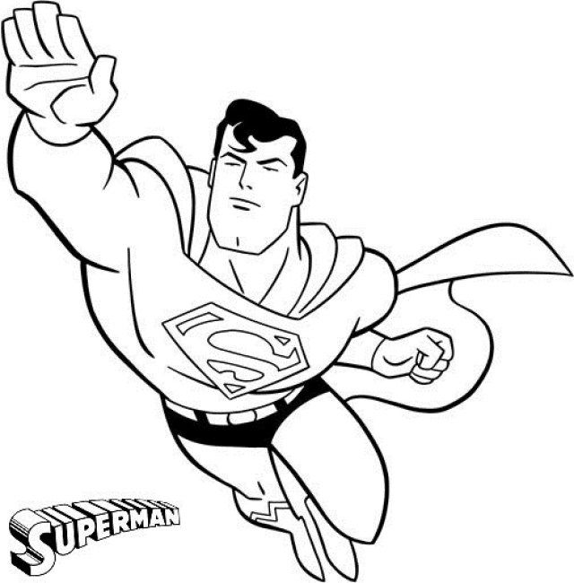 Superman coloring pages