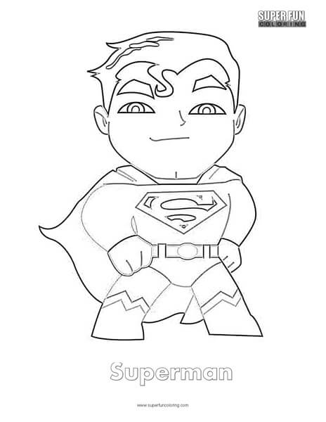 Superman coloring page