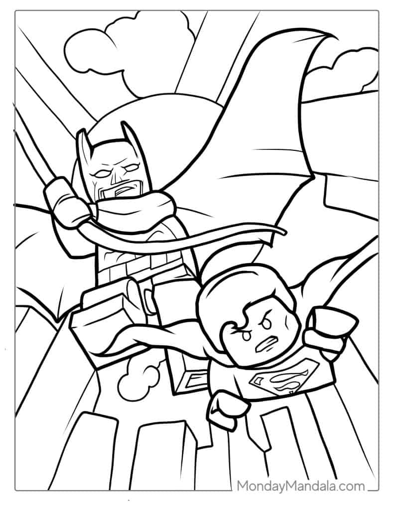 Superman coloring pages free pdf printables