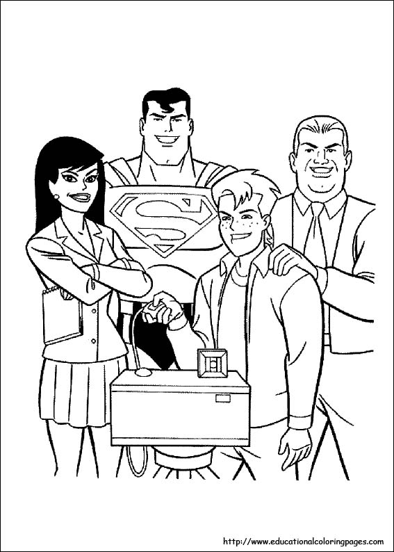 Superman coloring pages free for kids