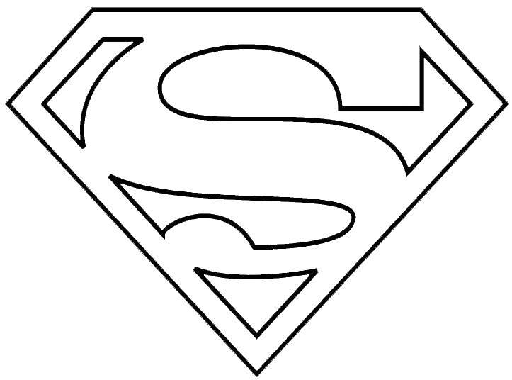 Online coloring pages superman coloring logo superman comics