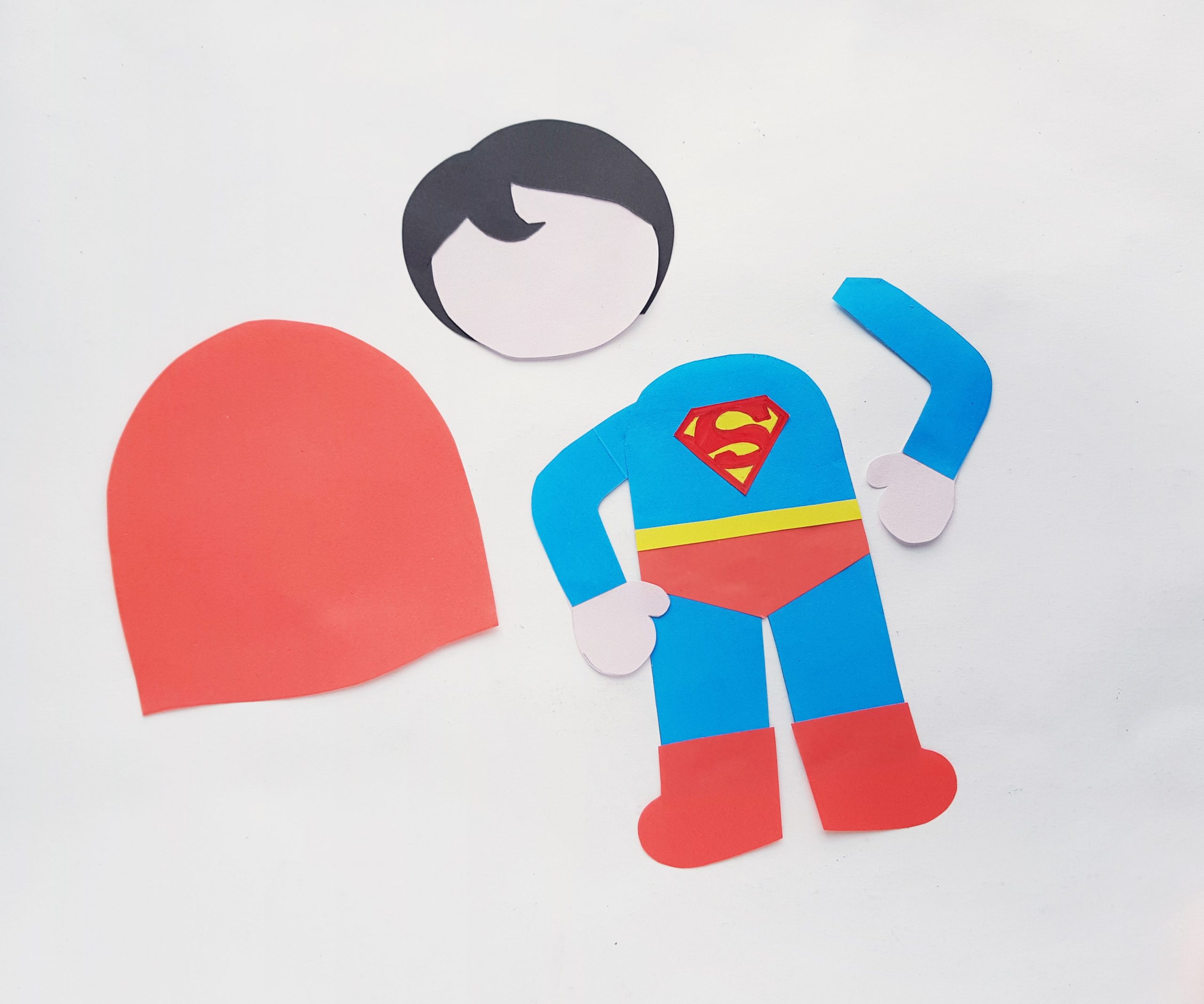 Superman paper craft for kids